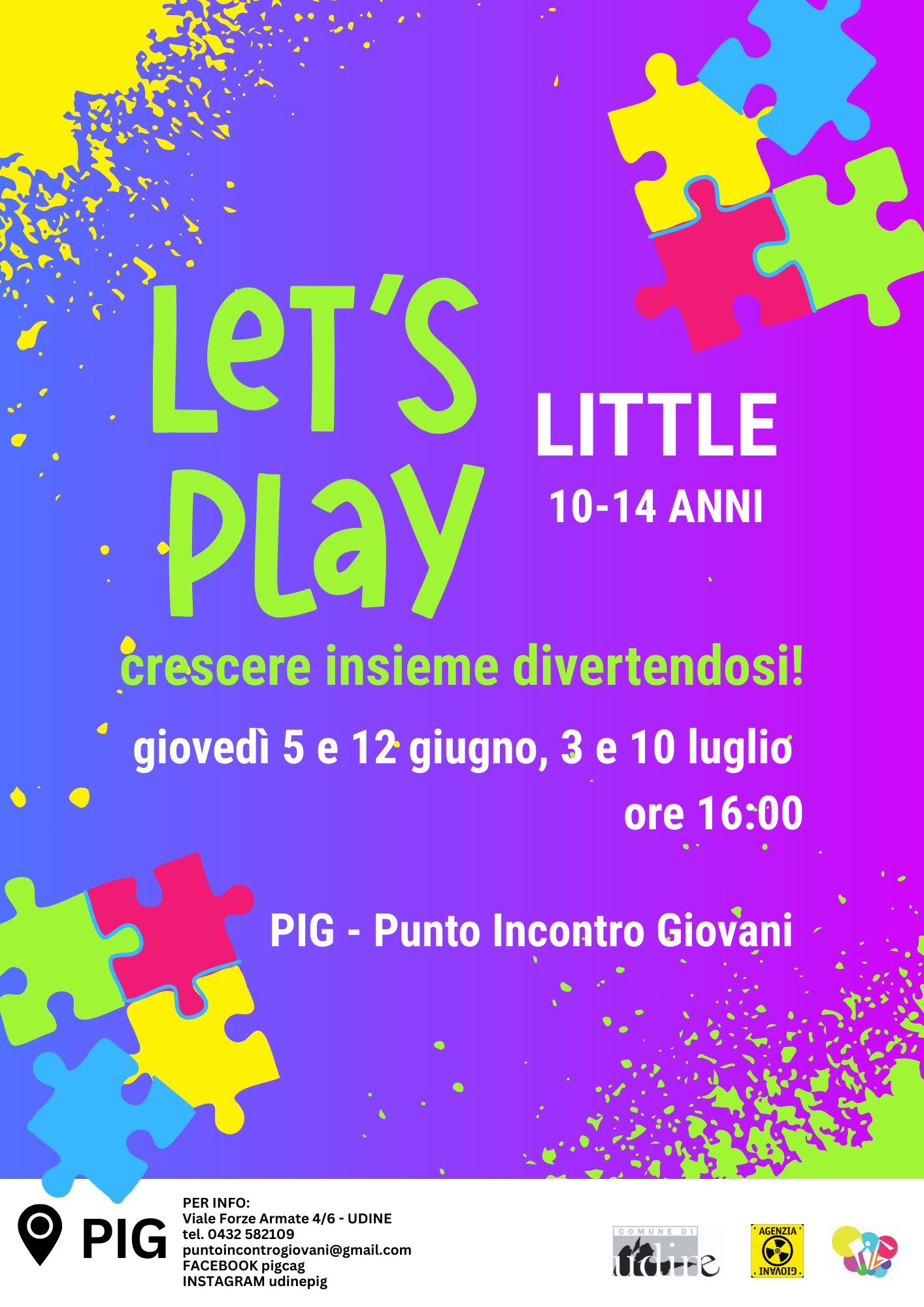  LET’S PLAY - LITTLE -  Punto Incontro Giovani di Udine