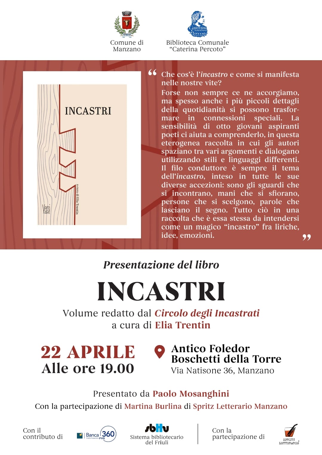  "Incastri" presentazione del Libro - Circolo degli incastrati