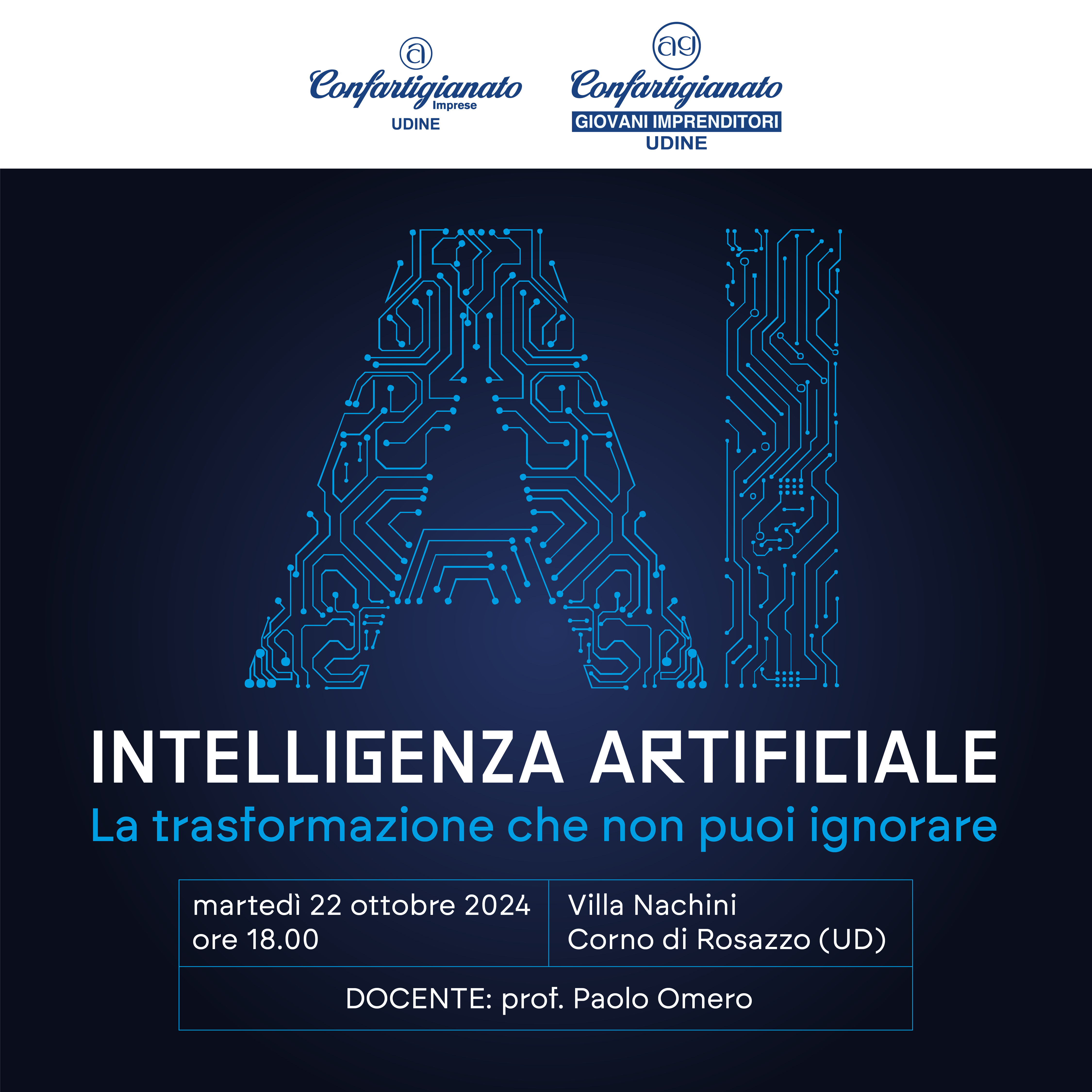 Intelligenza Artificiale: la trasformazione che non puoi ignorare - Movimento Giovani Imprenditori di Confartigianato-Imprese Udine