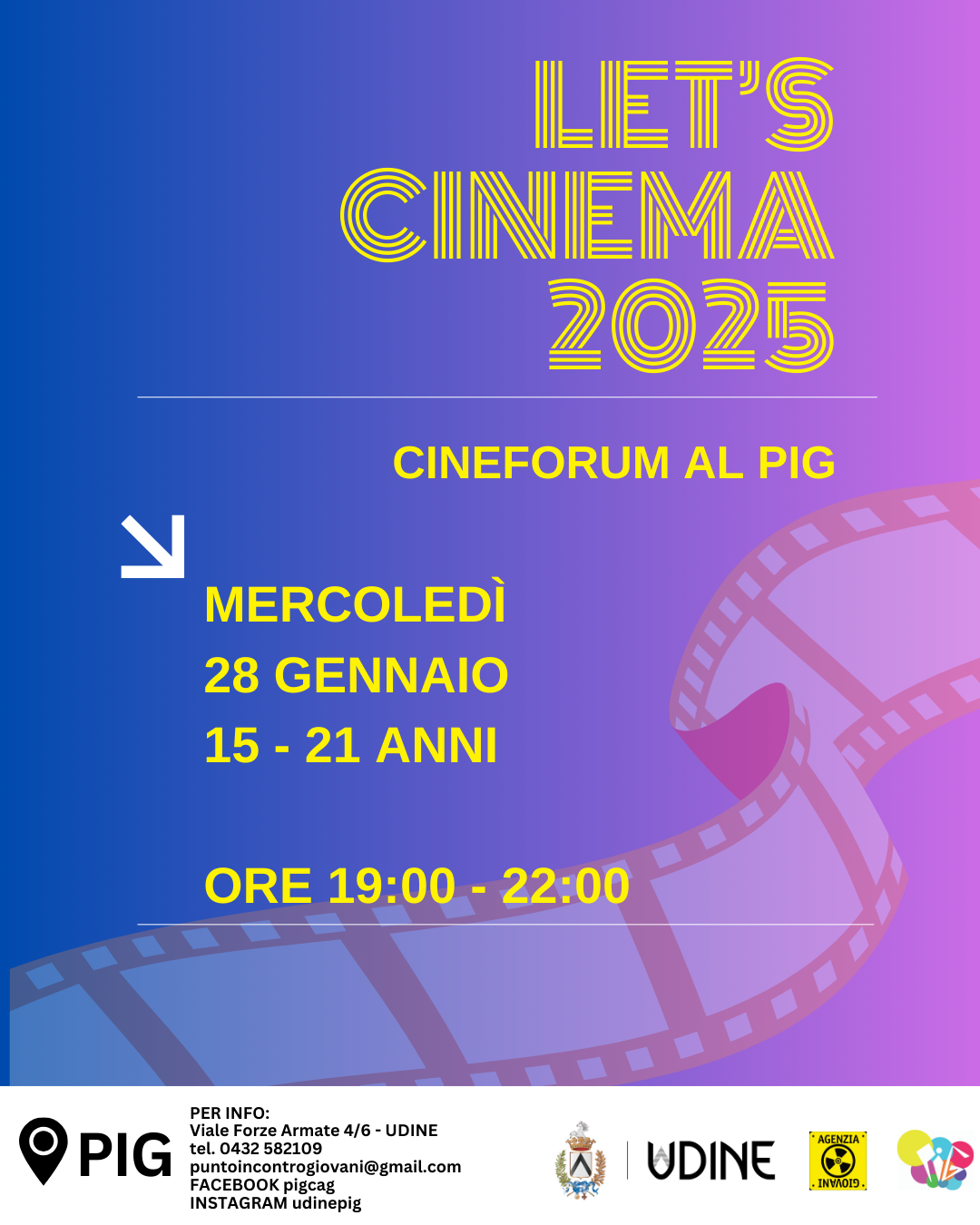 LET’S CINEMA: Apertura straordinaria serale, 28 gennaio