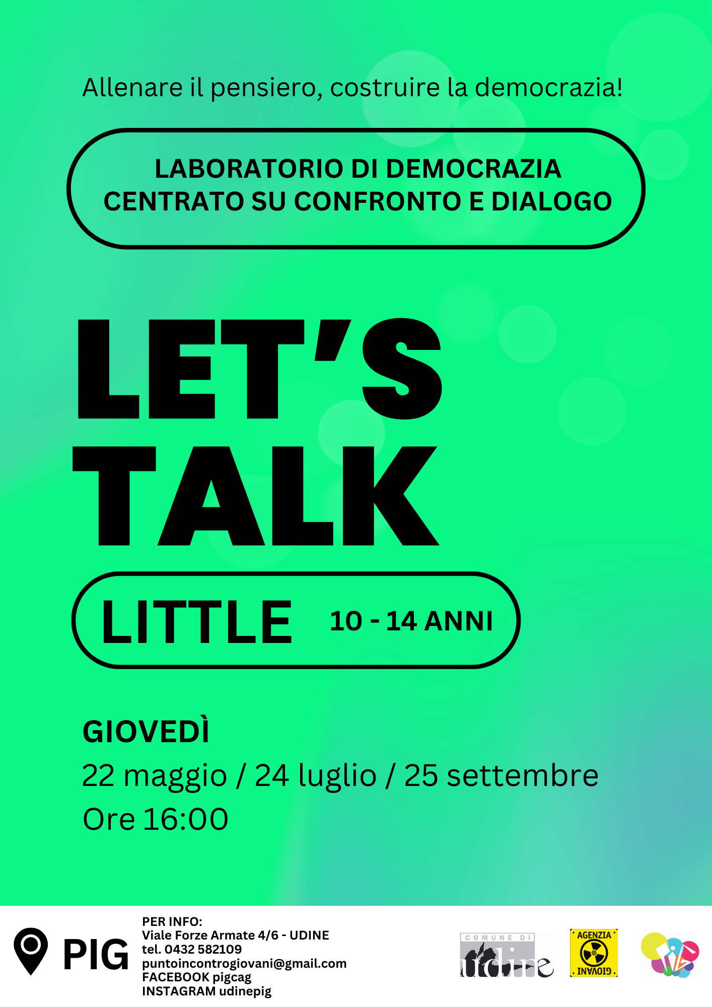 LET’S TALK LITTLE - PIG Punto Incontro Giovani