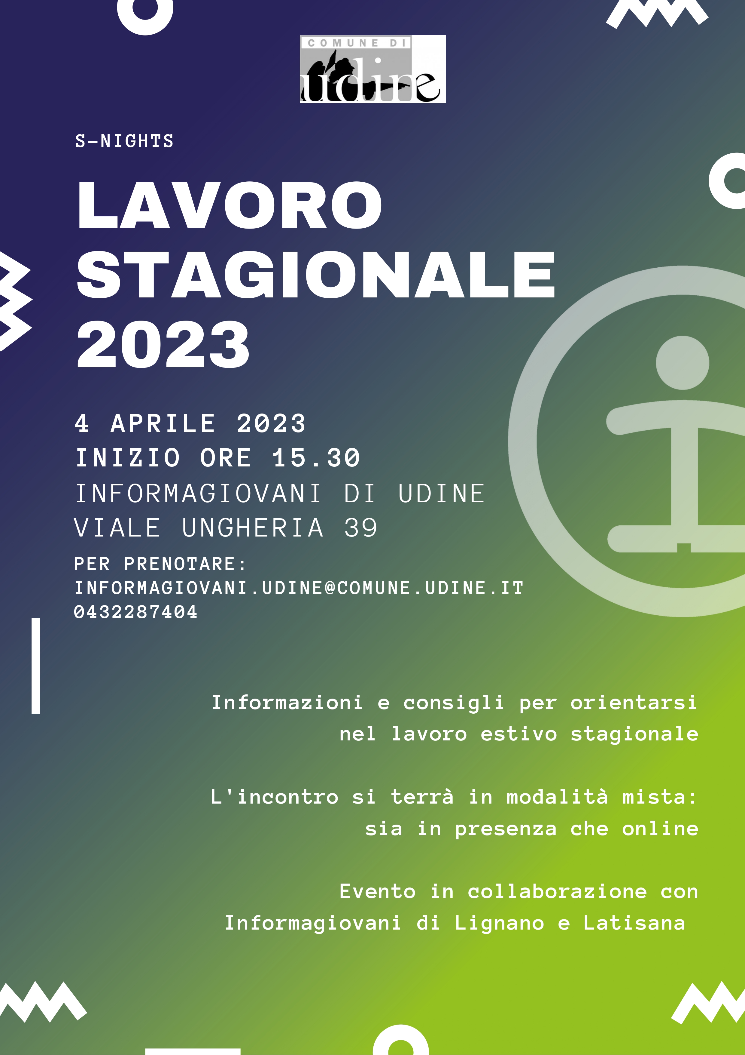 LAVORO STAGIONALE 2023 - InformaGiovani di Udine