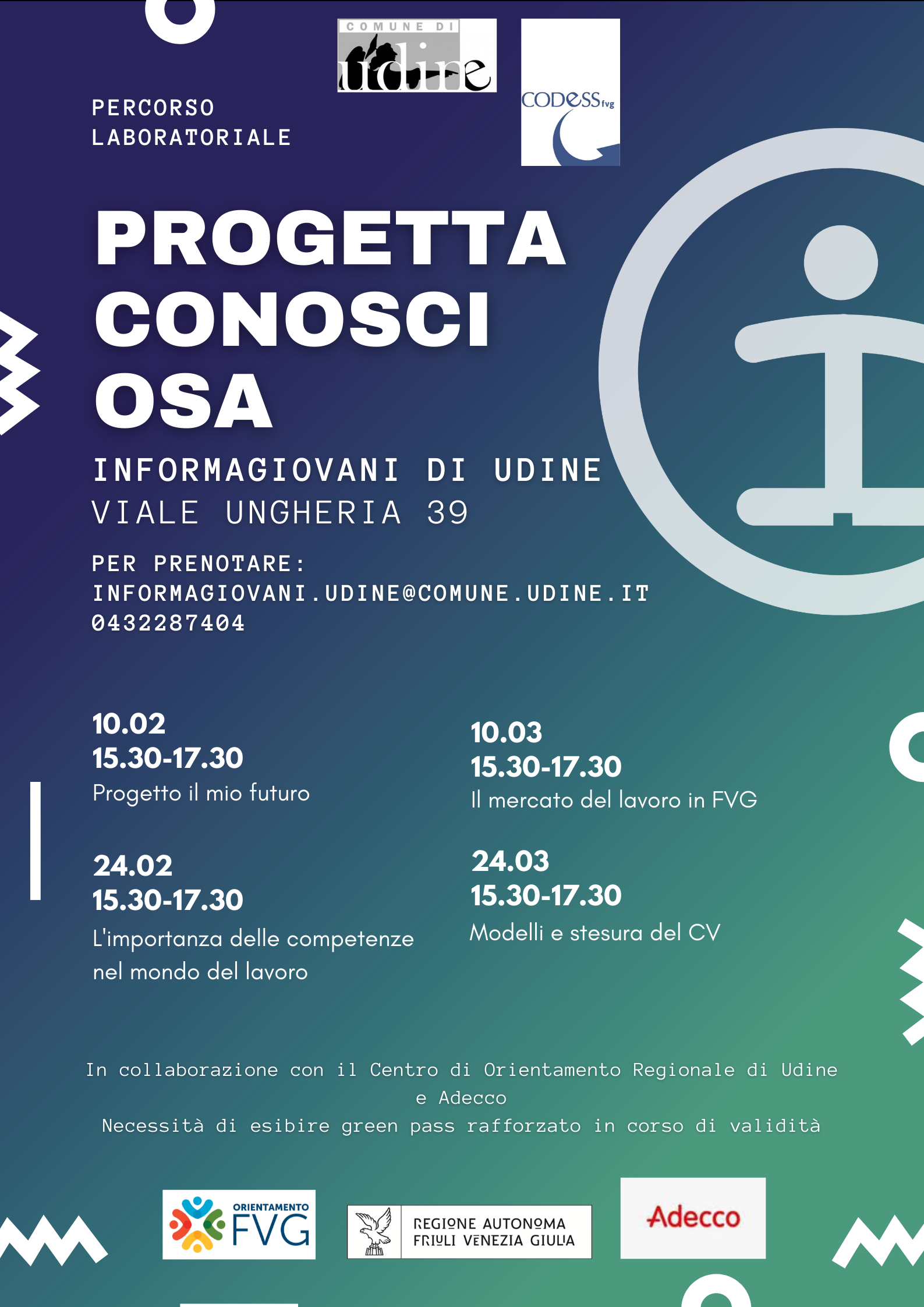 PROGETTA, CONOSCI, OSA - Percorso Formativo InformaGiovani di Udine